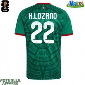 Mexiko Hirving Lozano #22 Hemmatröja VM 2026 Kortärmad
